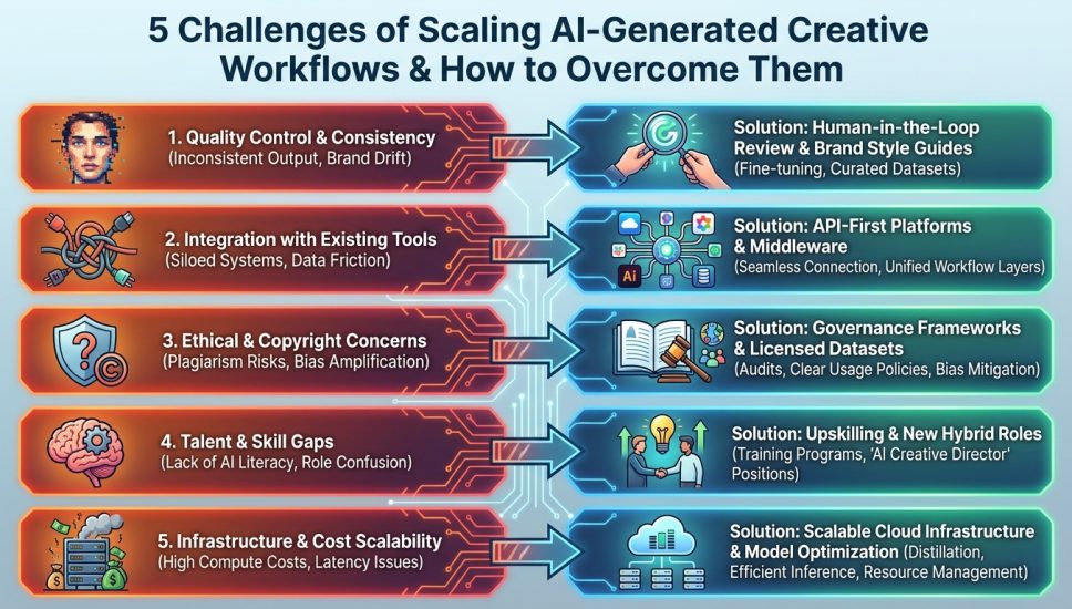 5 Challenges of Scaling AI-Generated Creative Workflows—and How to Overcome Them (2026 Guide) 5 Challenges of Scaling AI-Generated Creative Workflows—and How to Overcome Them (2026 Guide)