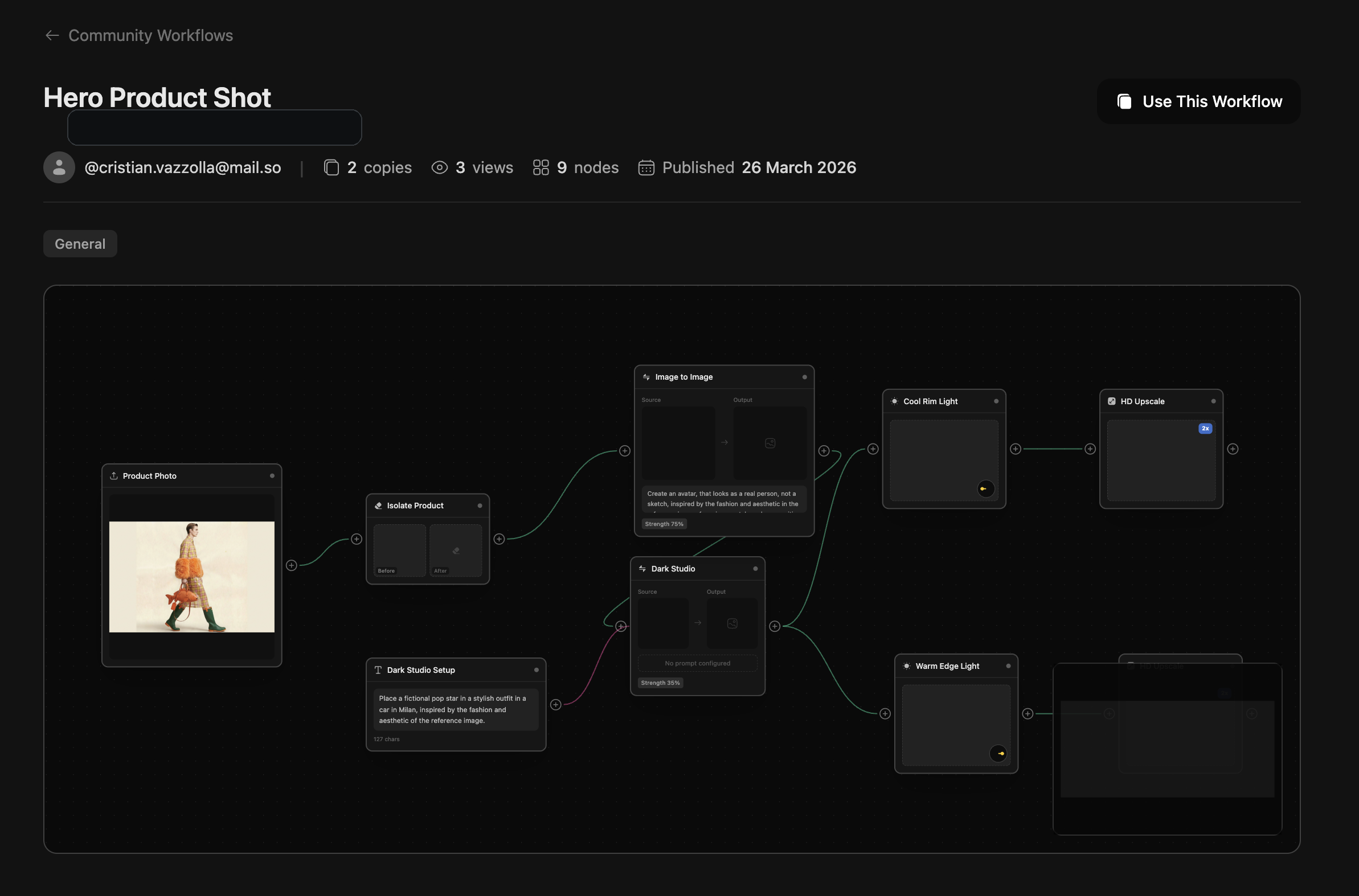 Technique detail view showing a packaged workflow in DesignerBox