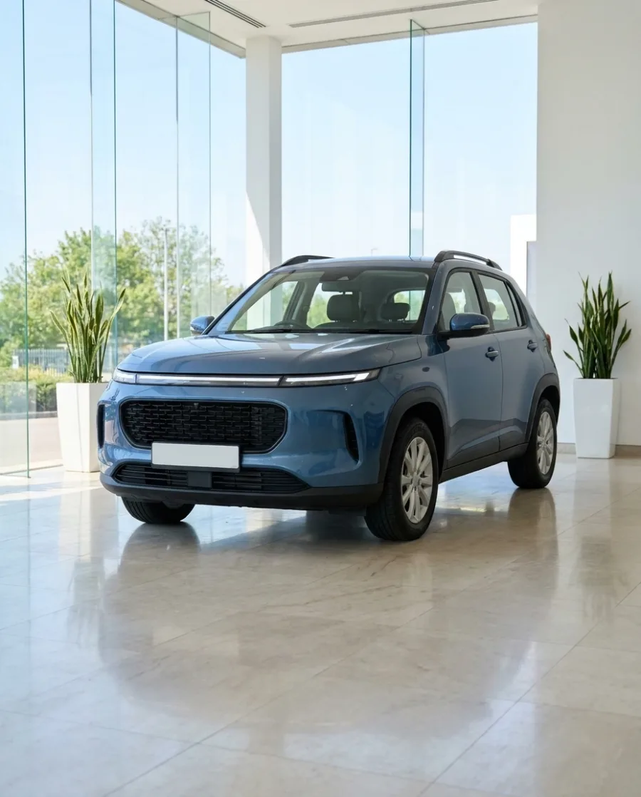 Forecourt photo in. Listing photos out.: Showroom, made with AI