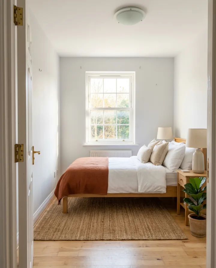 Guest bedroom, made with AI